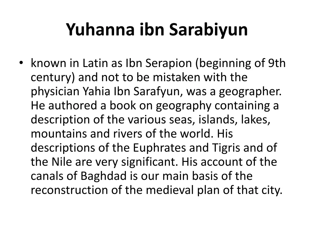 yuhanna ibn sarabiyun