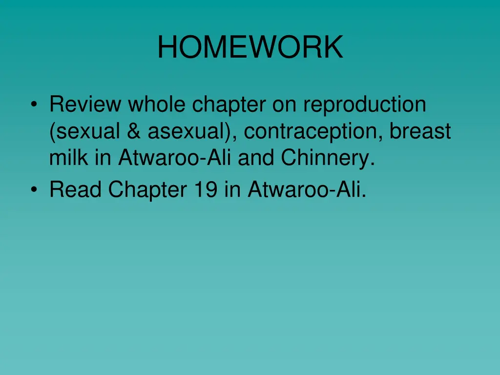 homework