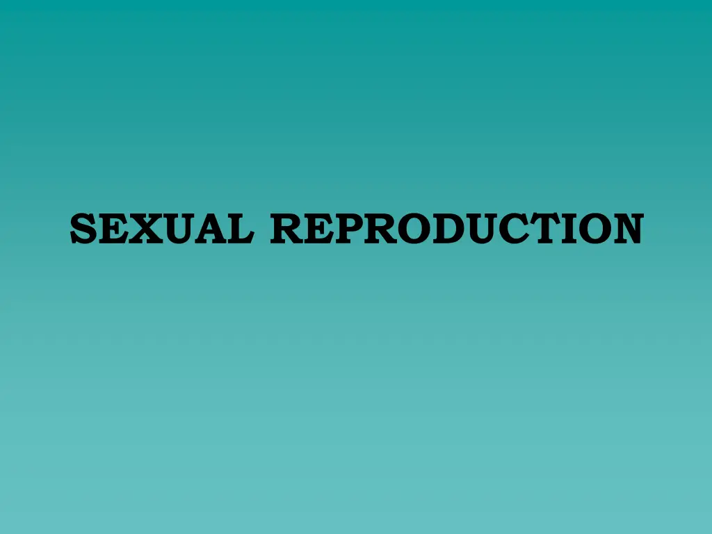 sexual reproduction 1