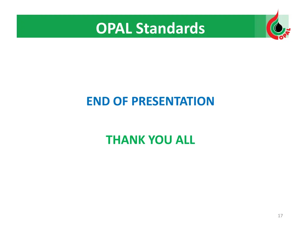 opal standards