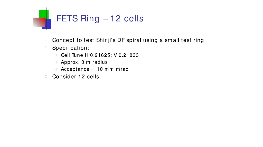 fets ring 12 cells