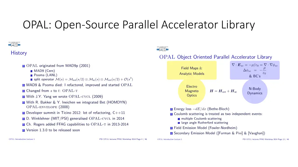 opal open source parallel accelerator library