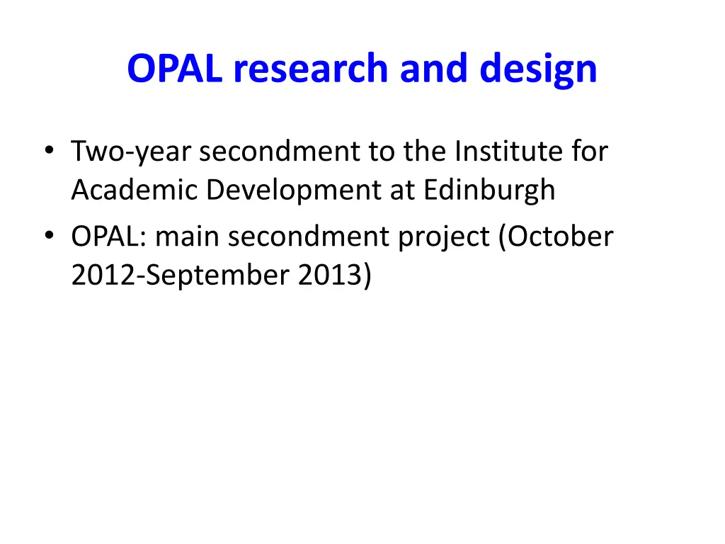 opal research and design