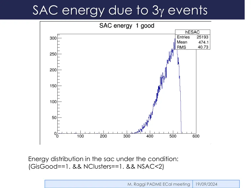 sac energy due to 3 events