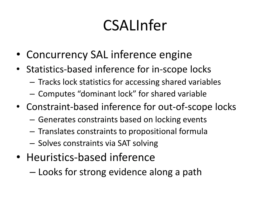 csalinfer