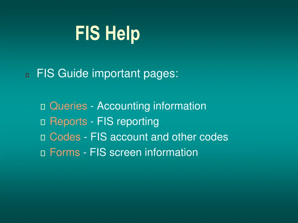 fis help 1