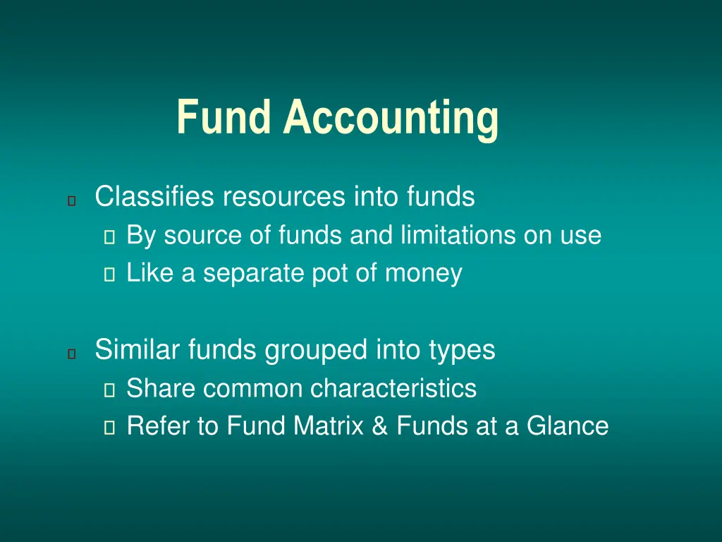 fund accounting