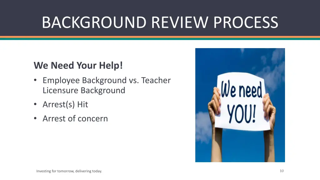 background review process