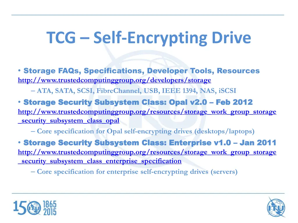 tcg self encrypting drive