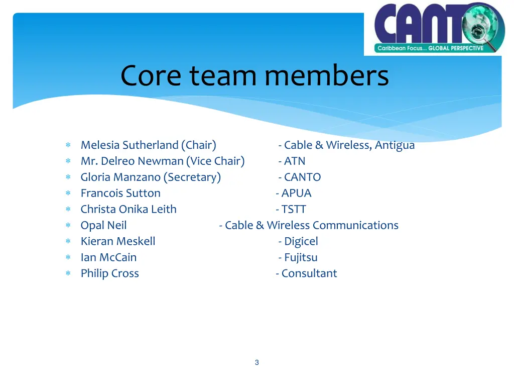 core team members