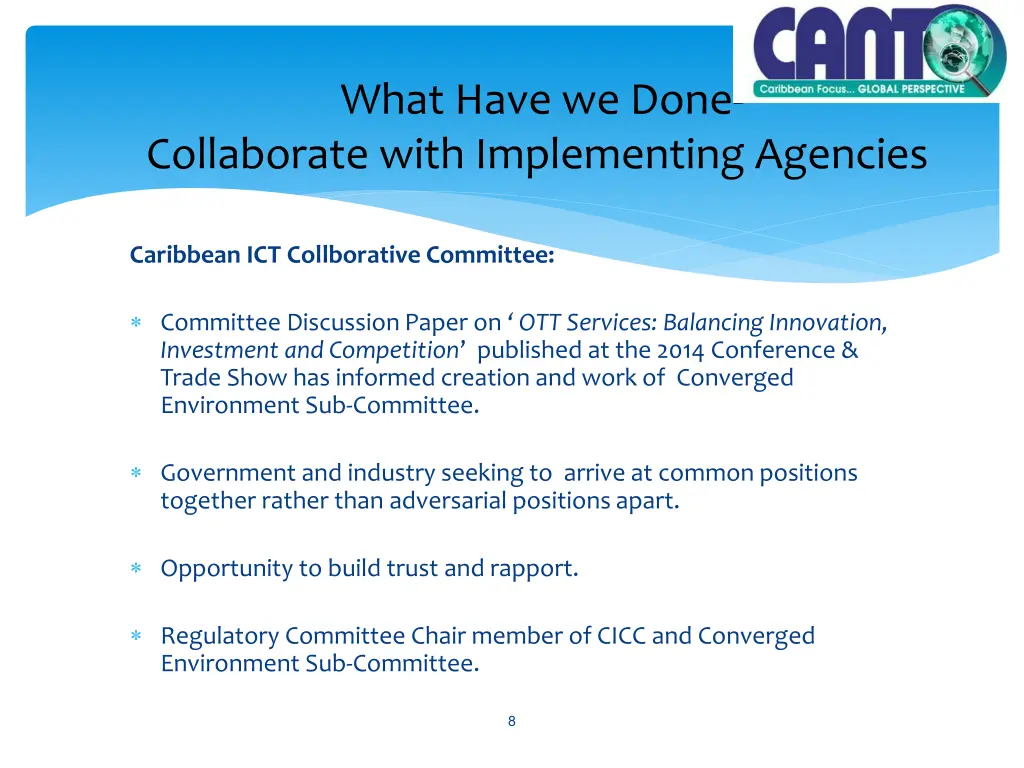 what have we done collaborate with implementing 1