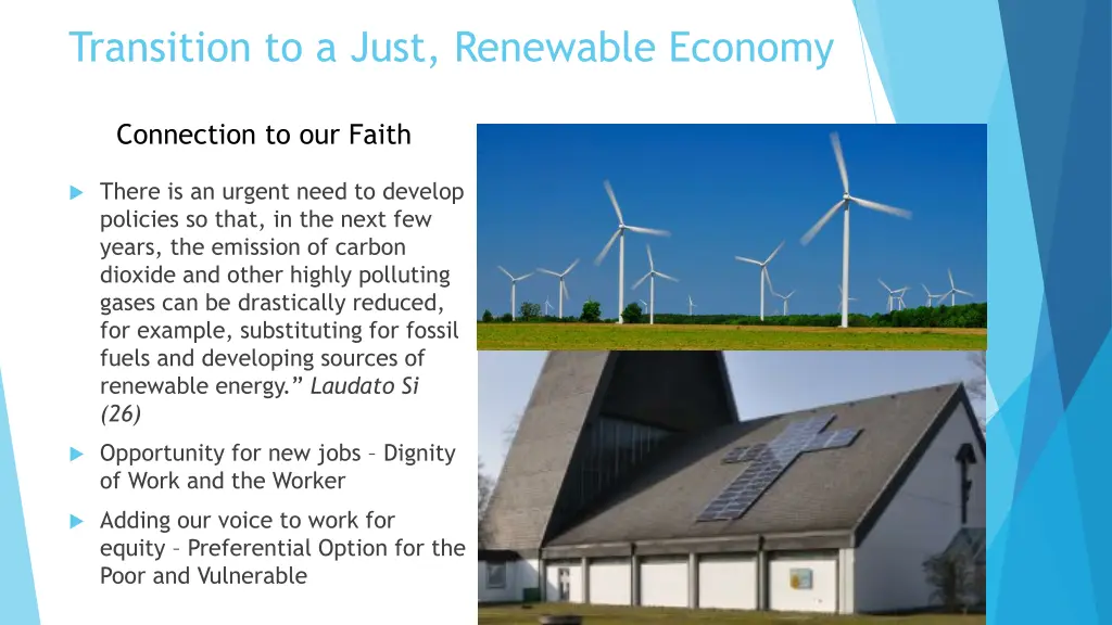 transition to a just renewable economy 1