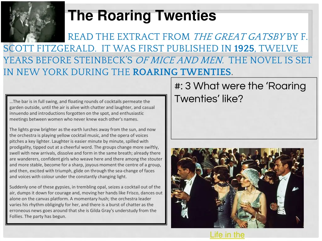 the roaring twenties