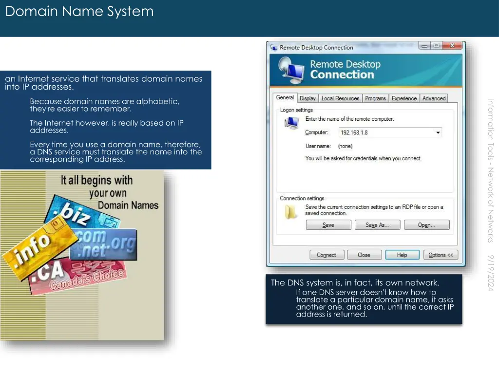 domain name system