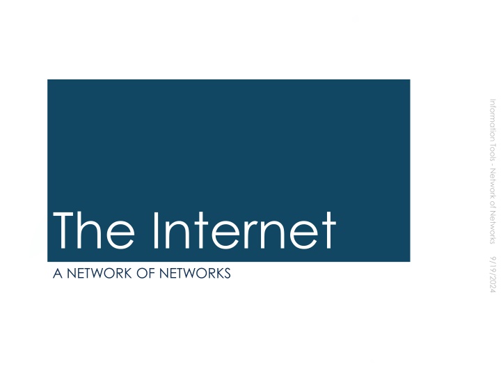 the internet a network of networks