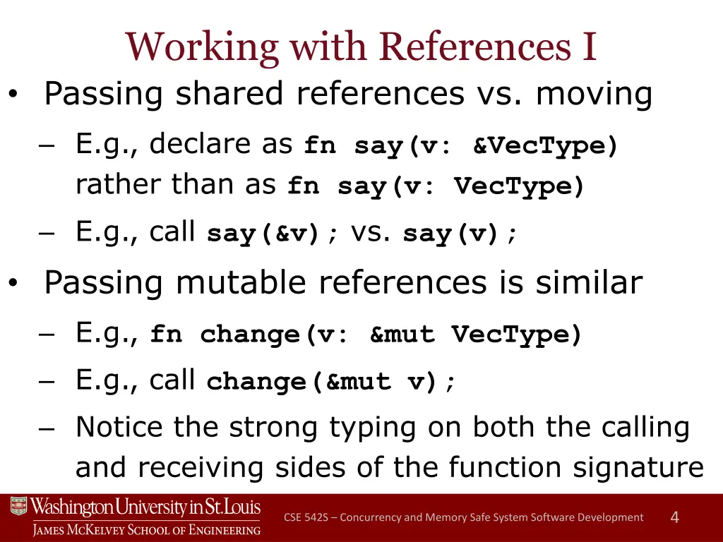 working with references i passing shared