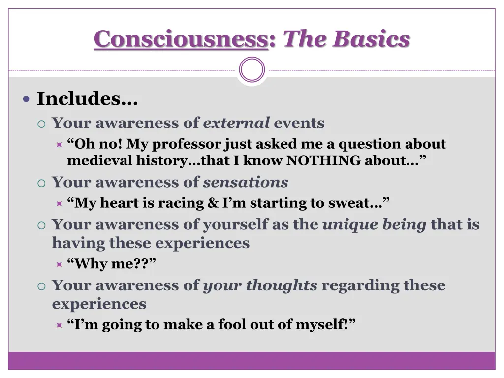 consciousness the basics 2