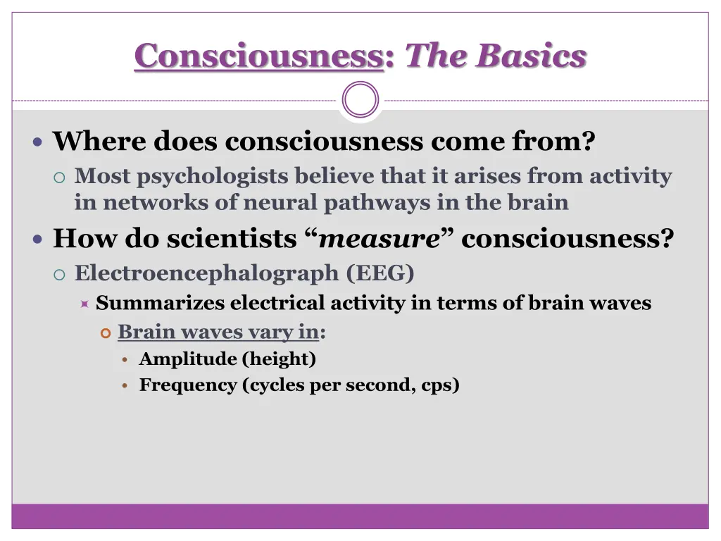 consciousness the basics 7