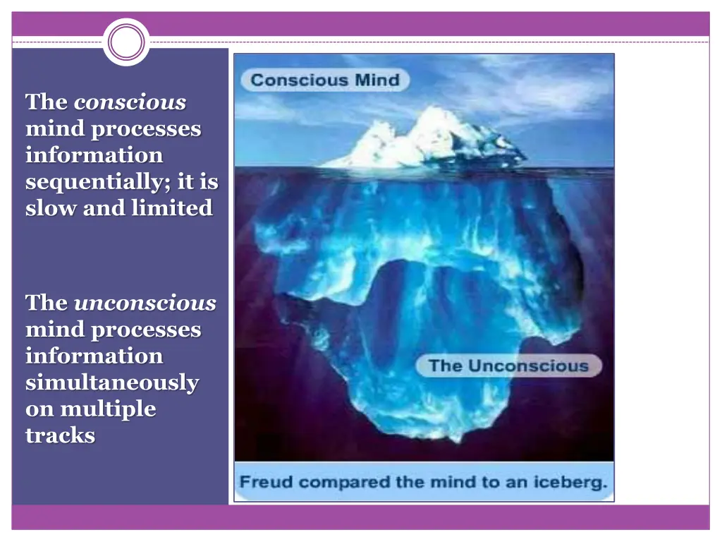 the conscious mind processes information