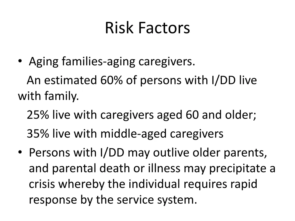 risk factors