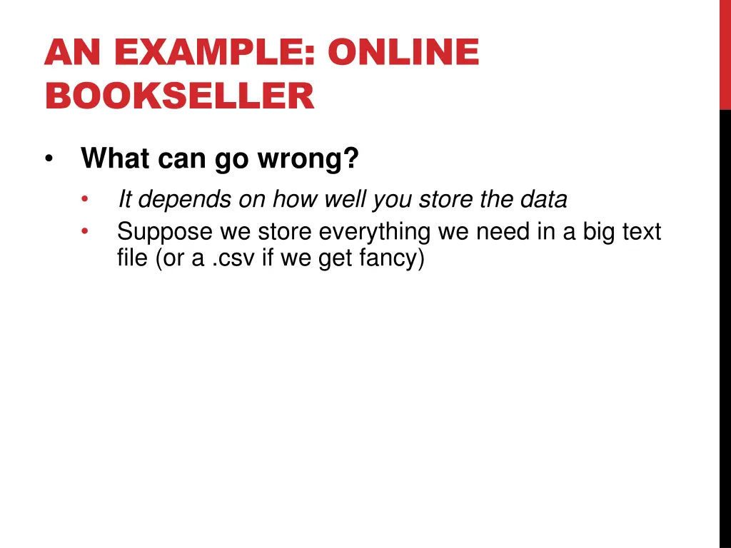 an example online bookseller 5