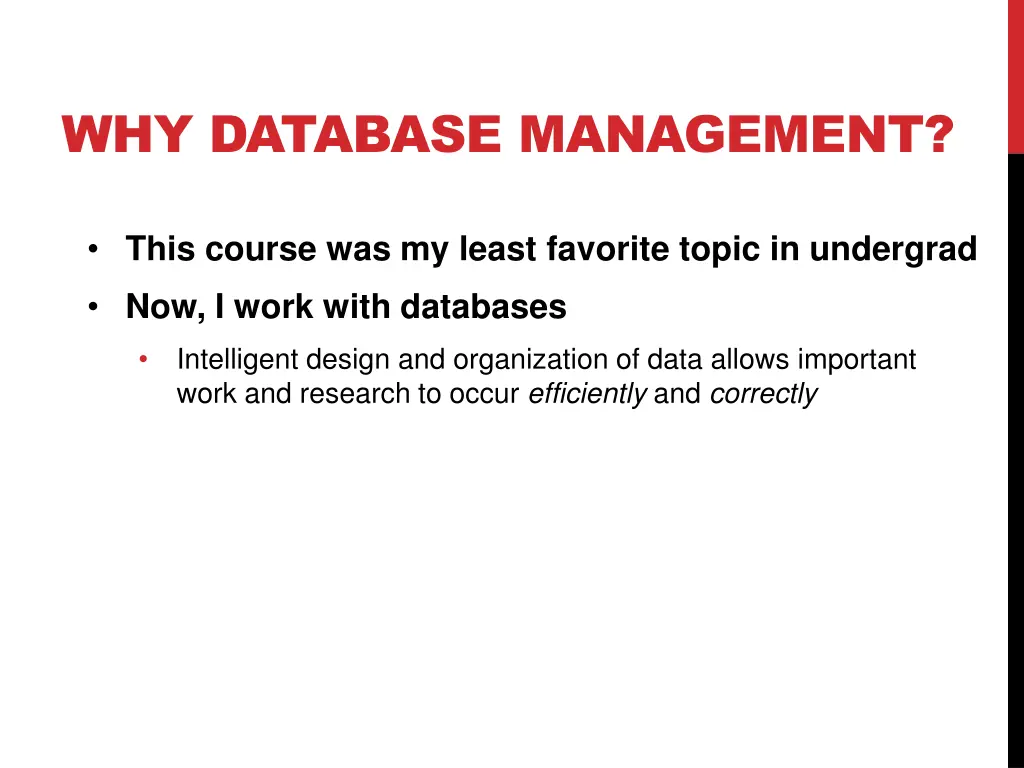 why database management 2