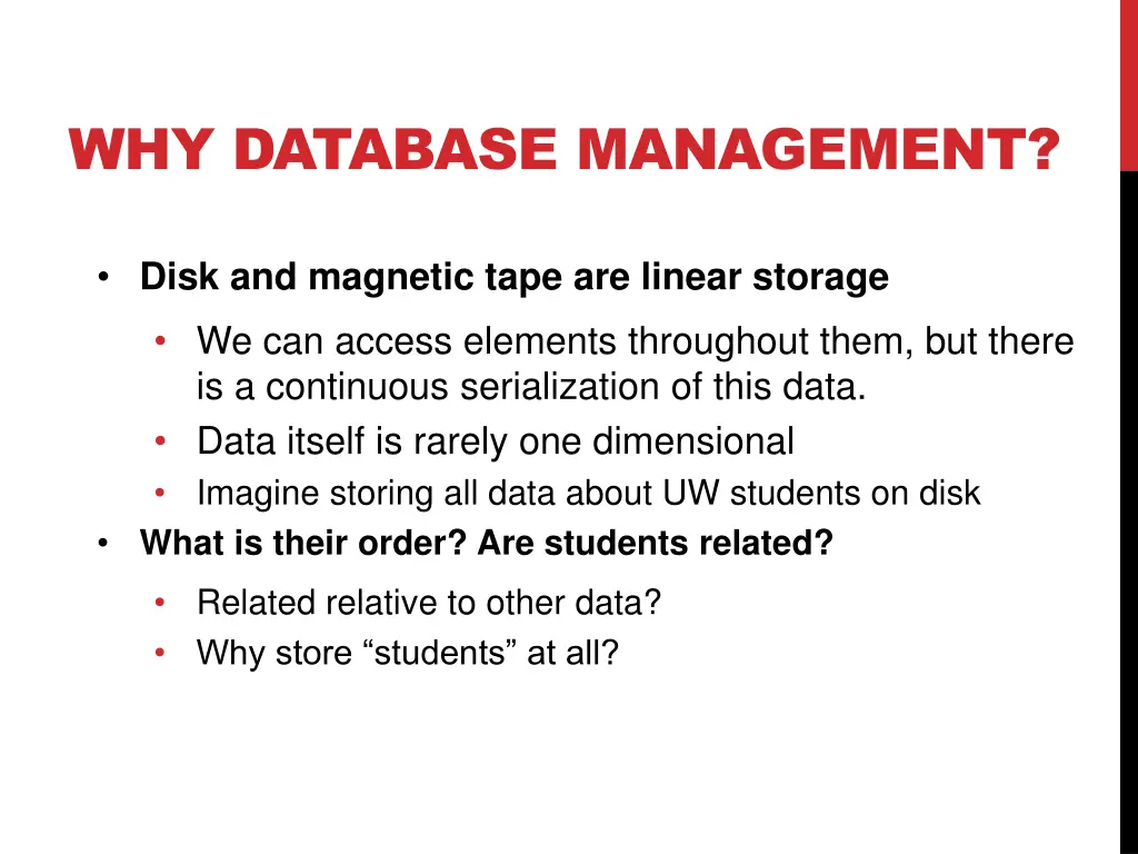 why database management 7