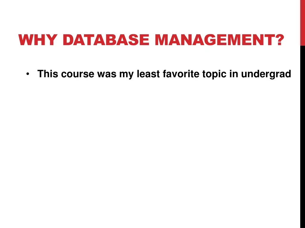 why database management