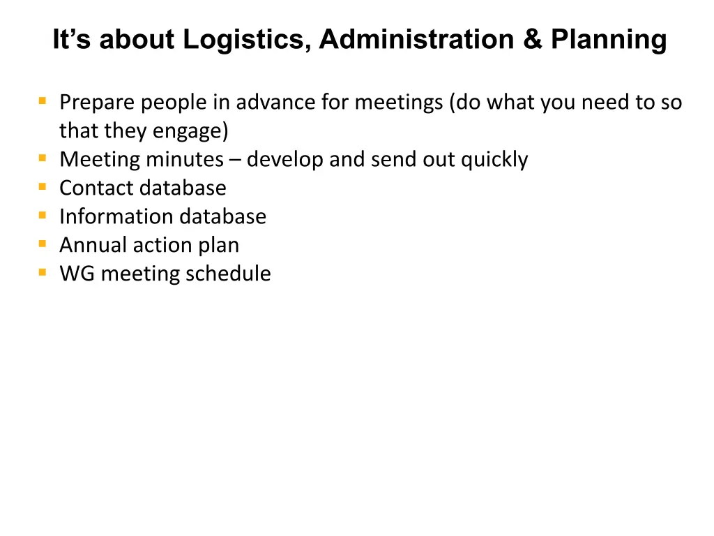 it s about logistics administration planning