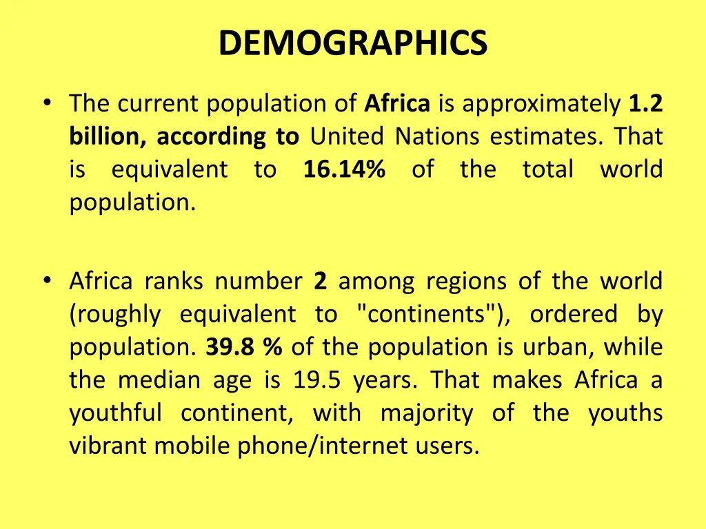 demographics