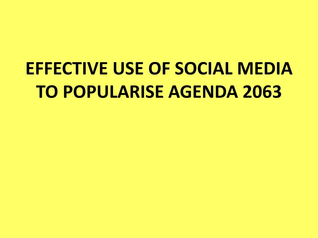 effective use of social media to popularise