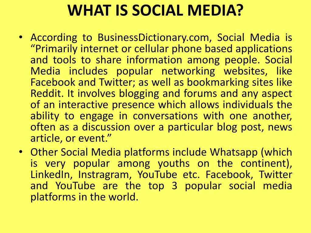 what is social media