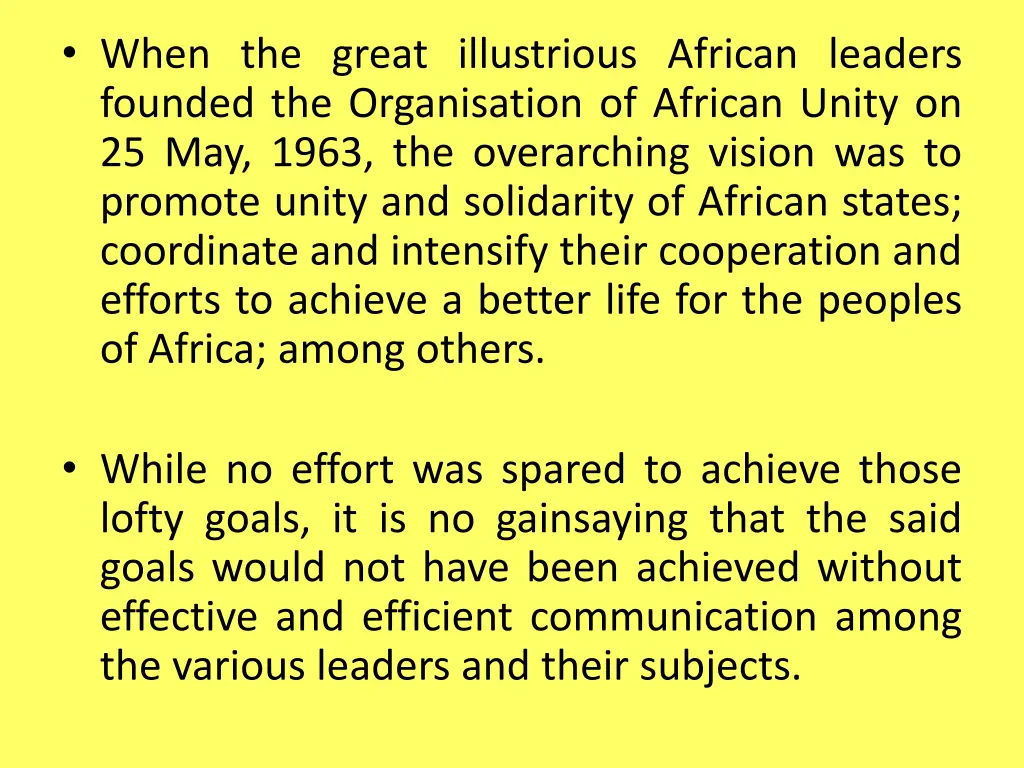 when the great illustrious african leaders