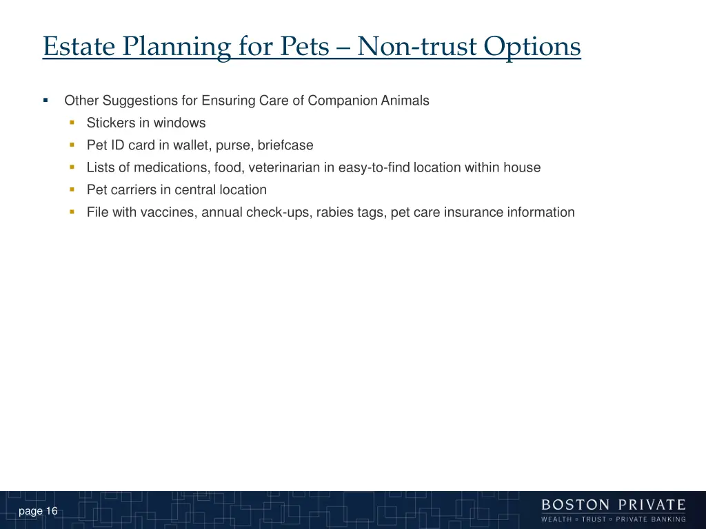 estate planning for pets non trust options 3