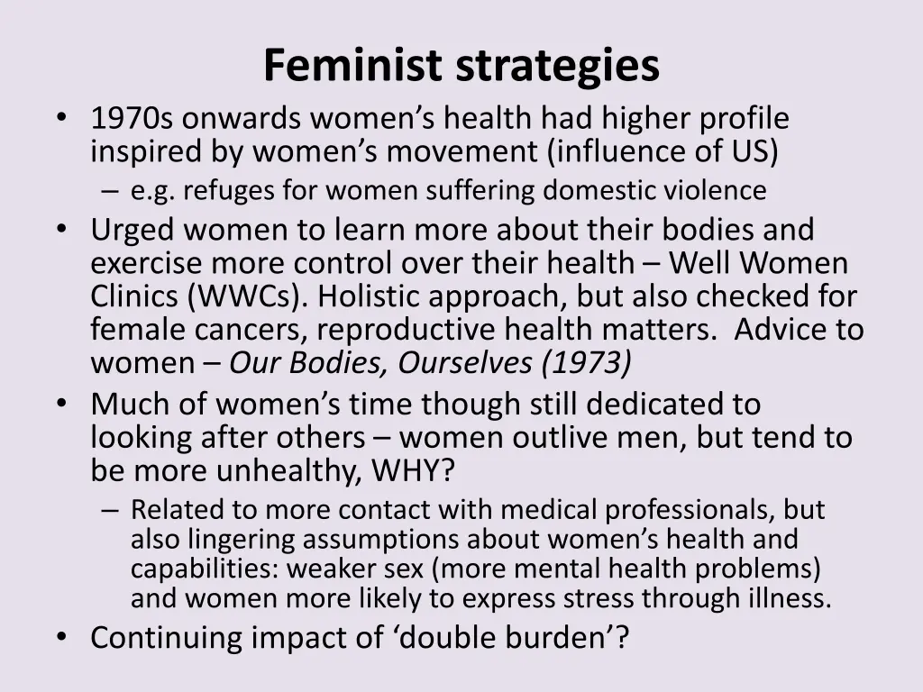 feminist strategies