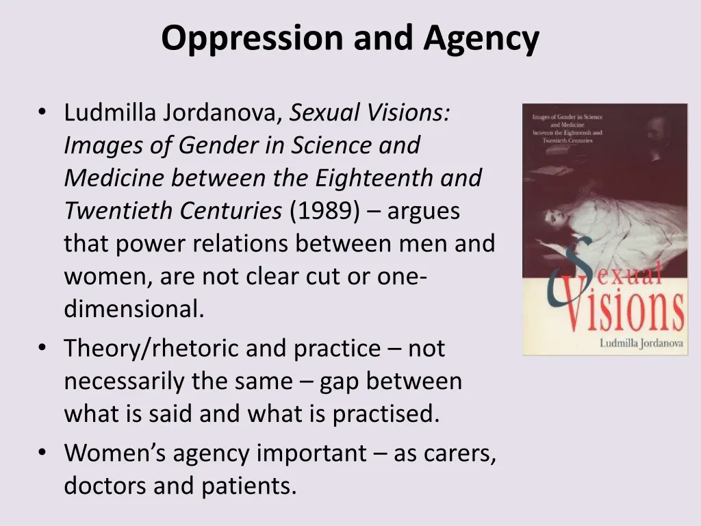 oppression and agency