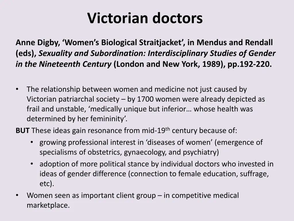 victorian doctors