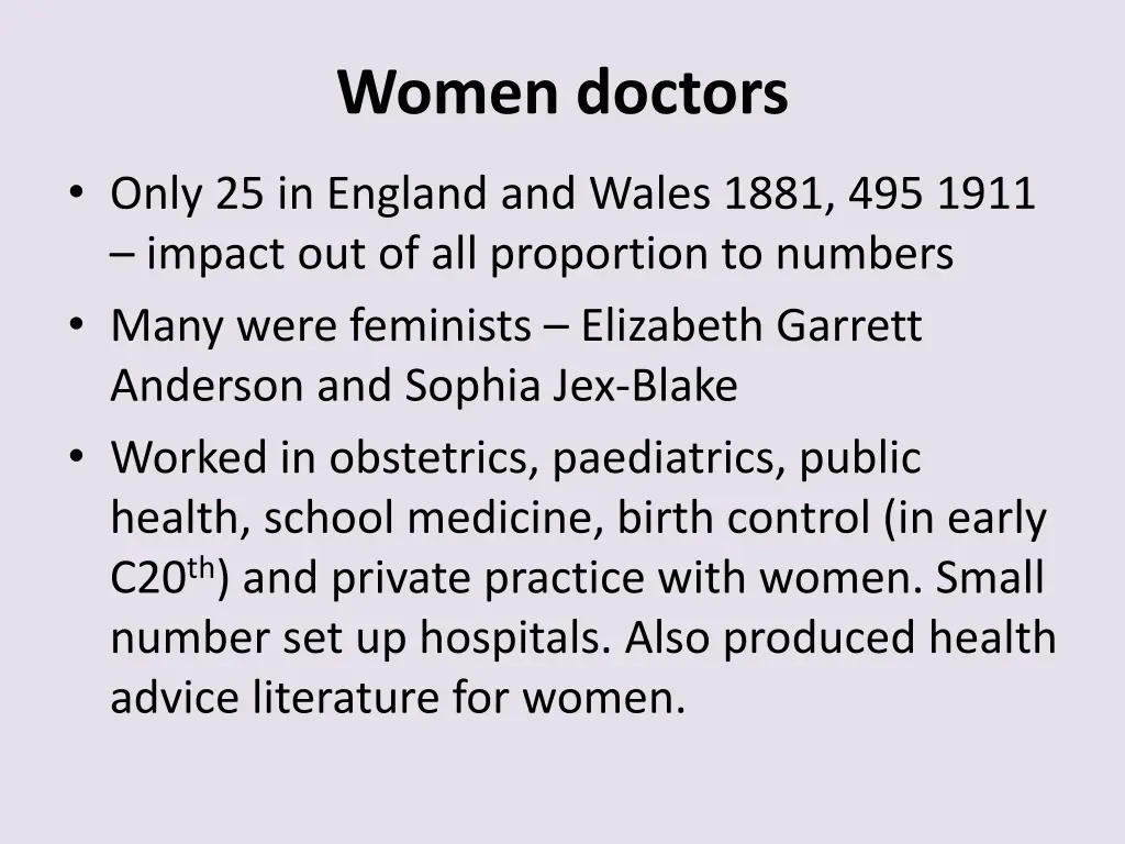 women doctors