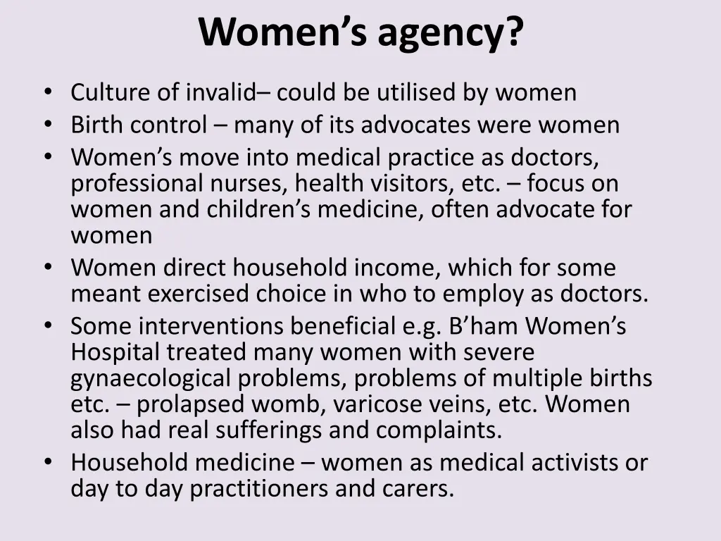 women s agency