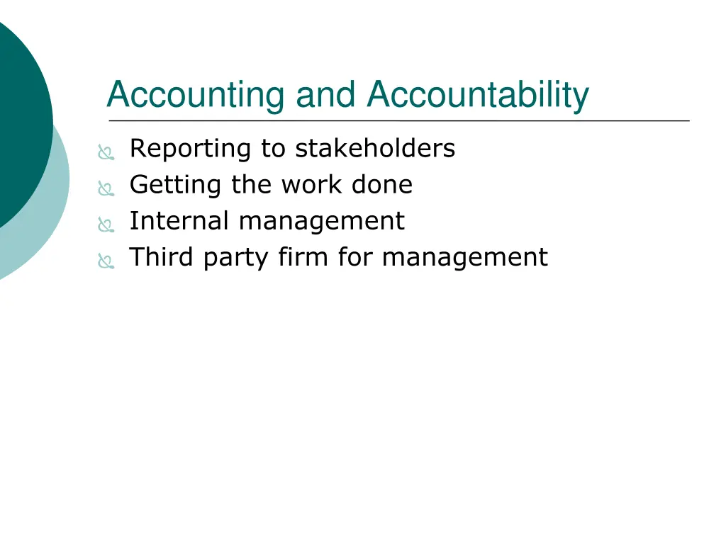 accounting and accountability