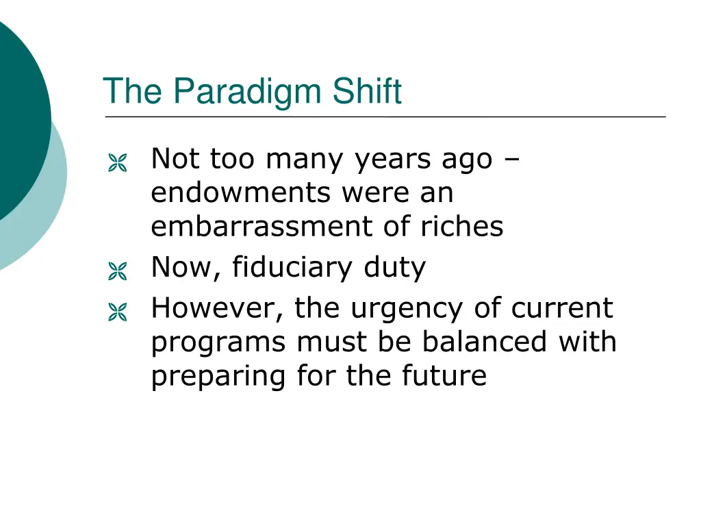 the paradigm shift