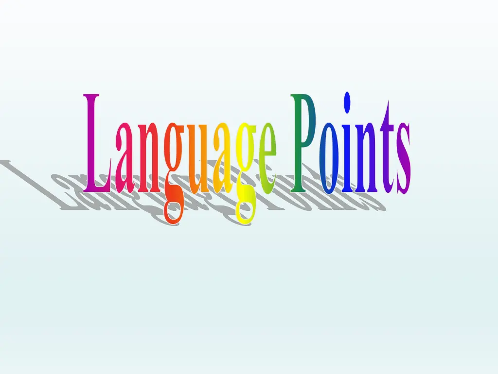 language points