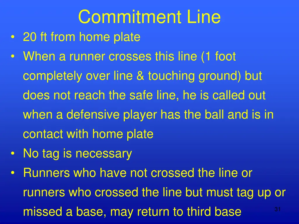 commitment line