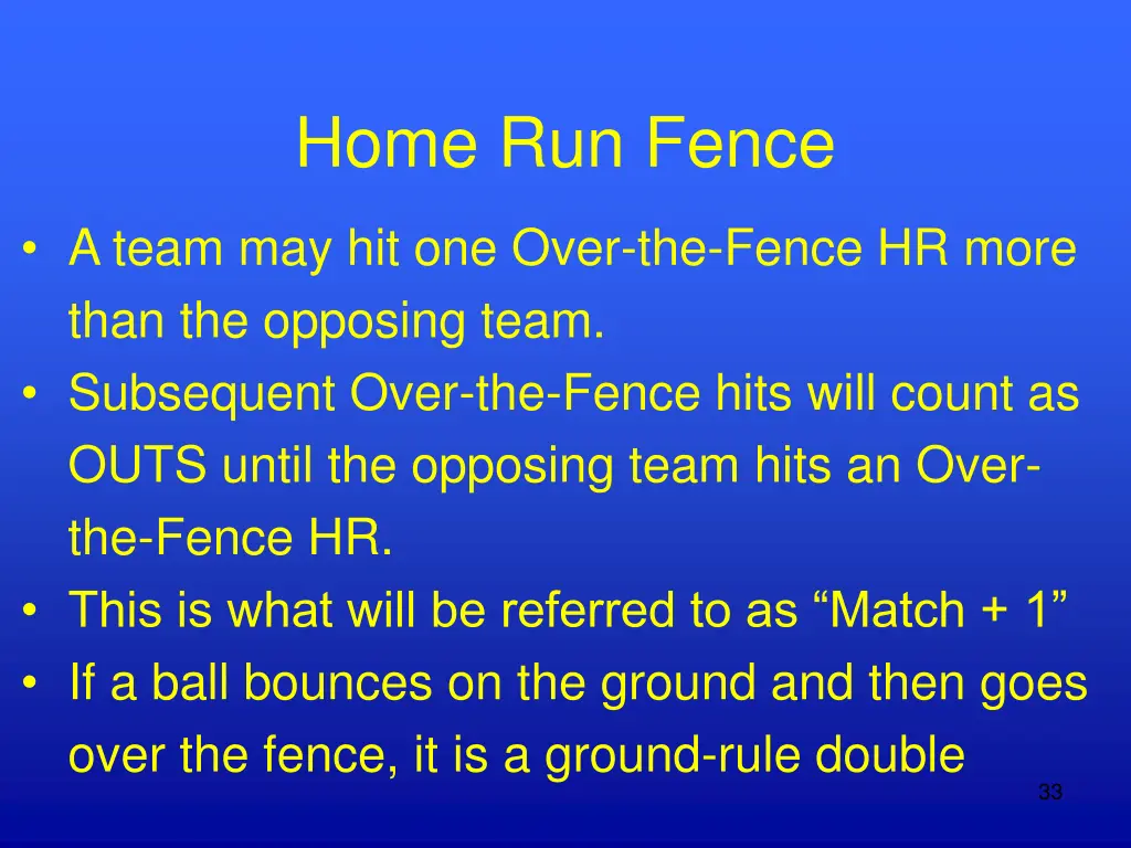 home run fence