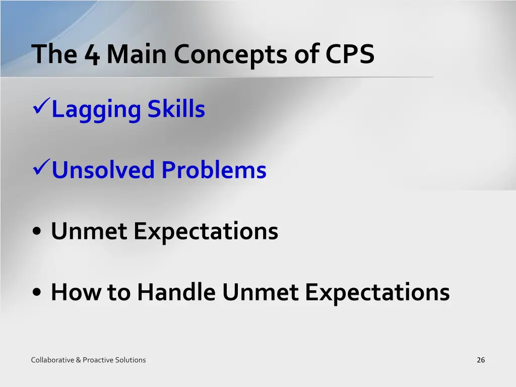 the 4 main concepts of cps 2