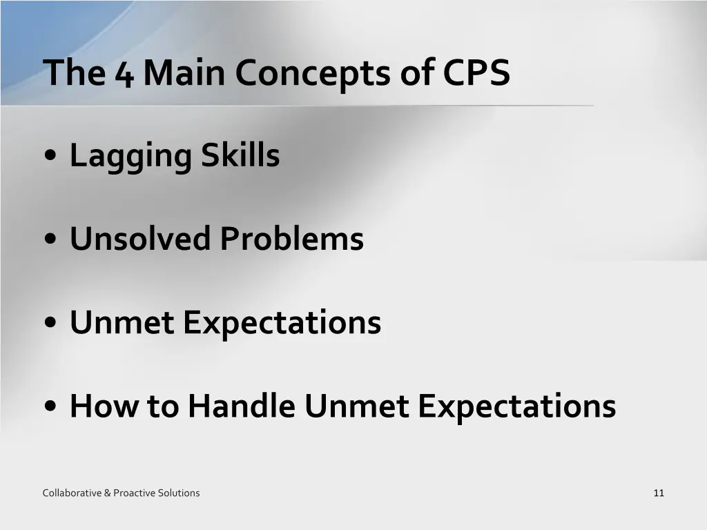 the 4 main concepts of cps