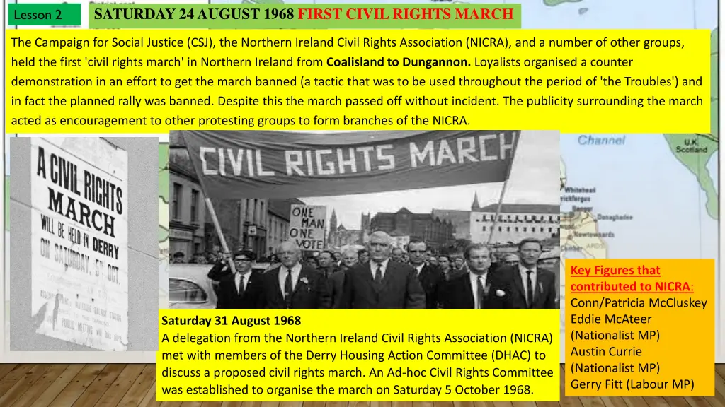 saturday 24 august 1968 first civil rights march