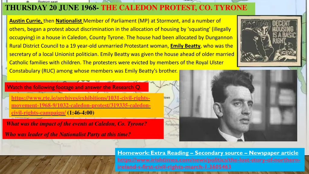 thursday 20 june 1968 the caledon protest