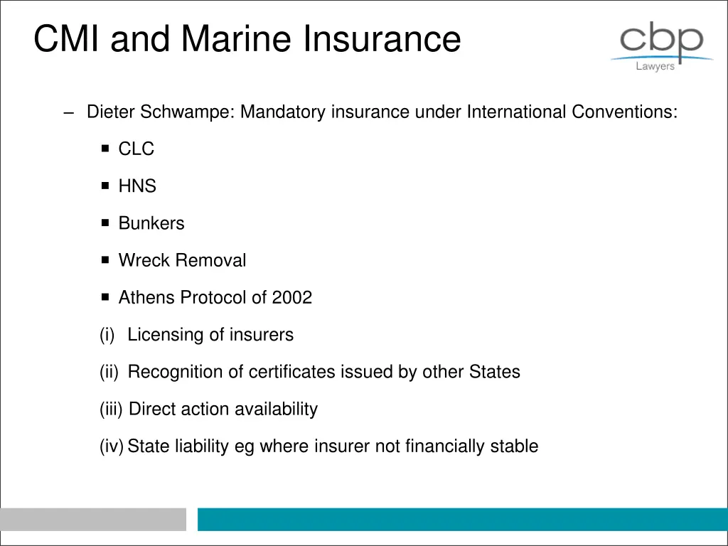 cmi and marine insurance 1