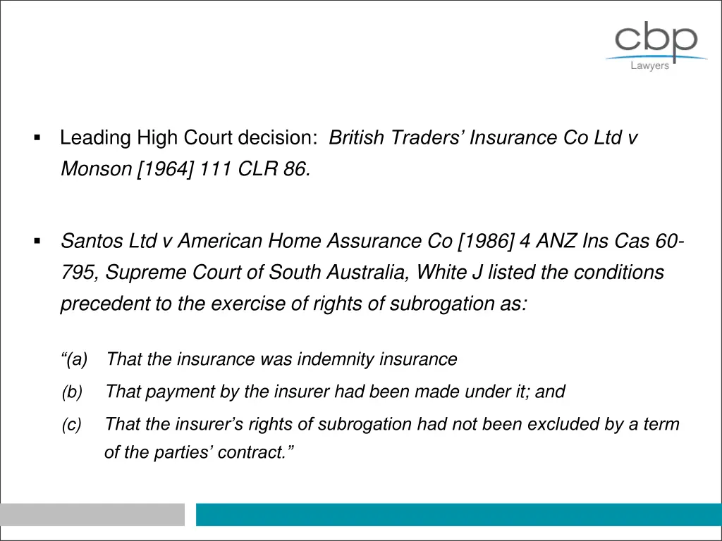 leading high court decision british traders